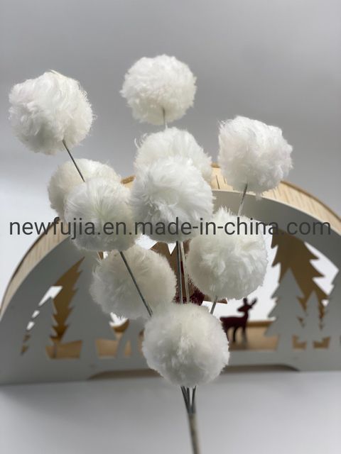 Christmas Decoration Red Ball Glitter Christmas Picks