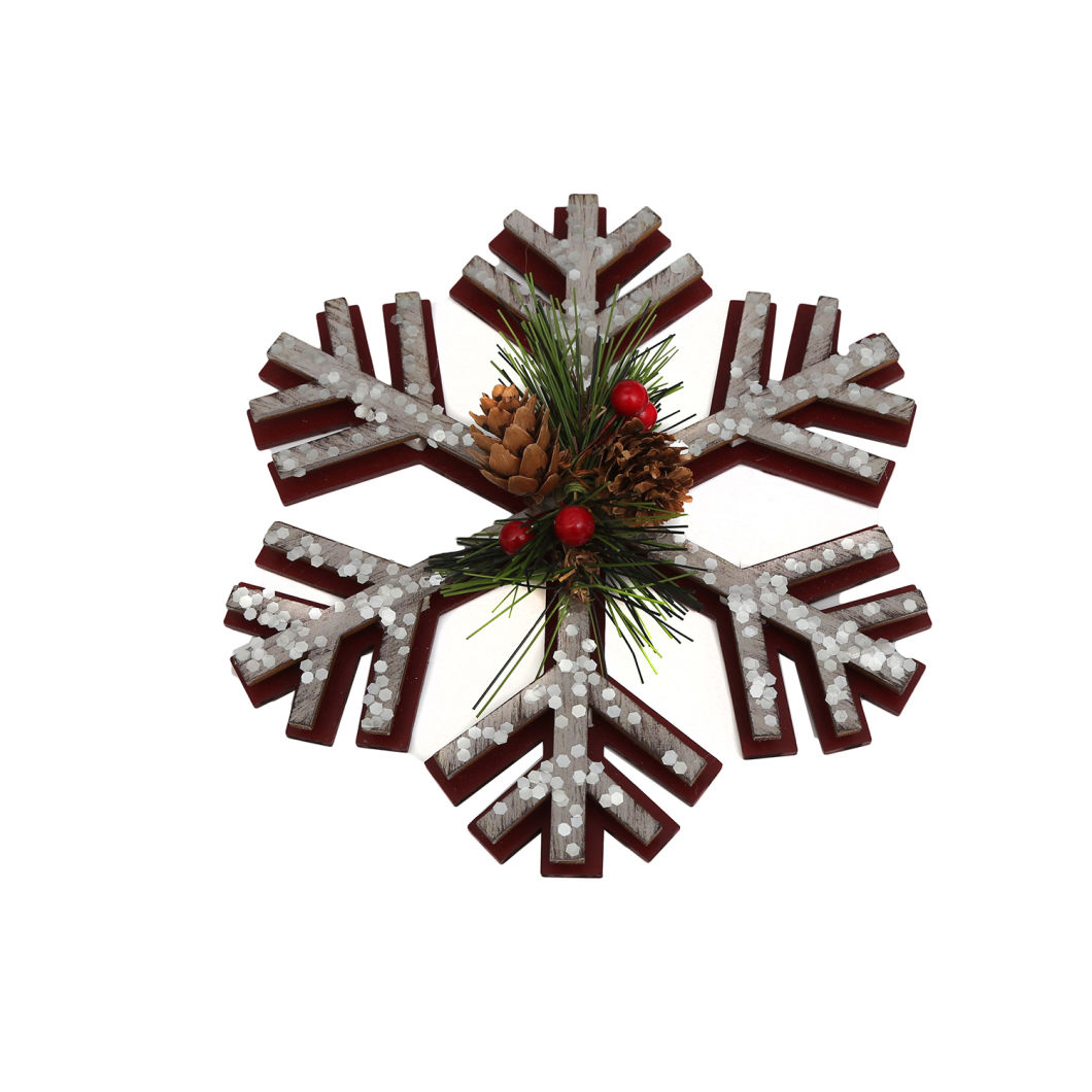 Christmas Decoration Custom Handmade 2022 New Pinecone and House Plush Christmas Wreaths