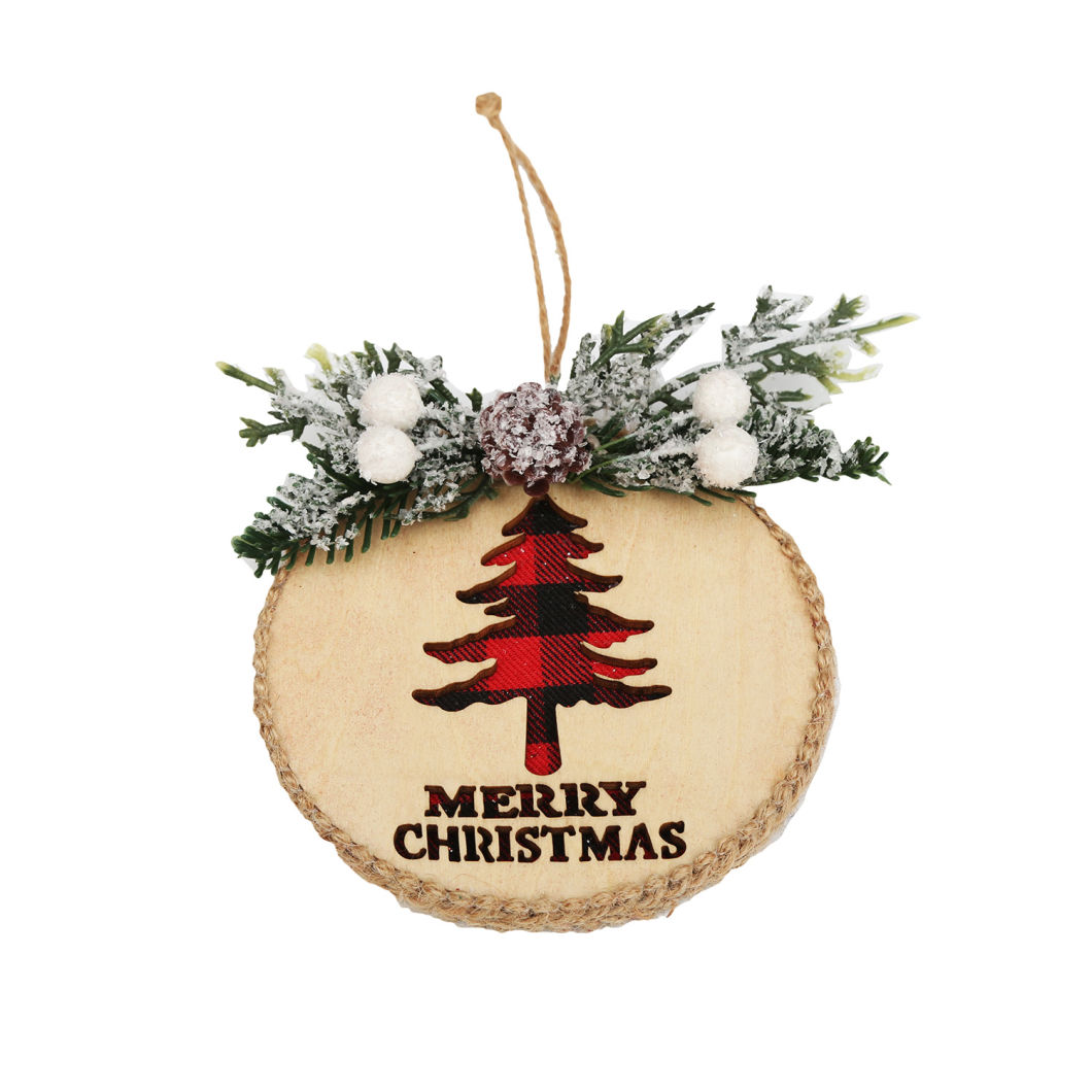 Tabletop Custom Handmade Fabric Threads Christmas Tree Christmas Ornament for Christmas Decoration
